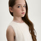 Gulliver Elegant Milk-Colored Dress for Girl - Party Art Deco