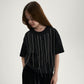 Gulliver Elegant Black T-Shirt for Girl Junior- Party Art Deco