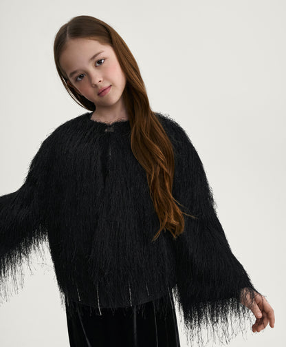 Gulliver Elegant Black Jacket for Girl Junior- Party Art Deco