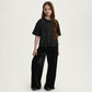 Gulliver Black Velour Pants for Girl Junior- Party Art Deco