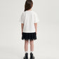 Gulliver White Layered-Effect Dress with Rhinestone Mesh for Girl Mini- Party Art Deco