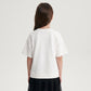 Gulliver White Layered-Effect Dress with Rhinestone Mesh for Girl Mini- Party Art Deco