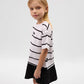Gulliver White Short Sleeve Dress for Girls - Mini