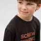 Gulliver Dark Gray Short Sleeve T-Shirt for Boys - Mini