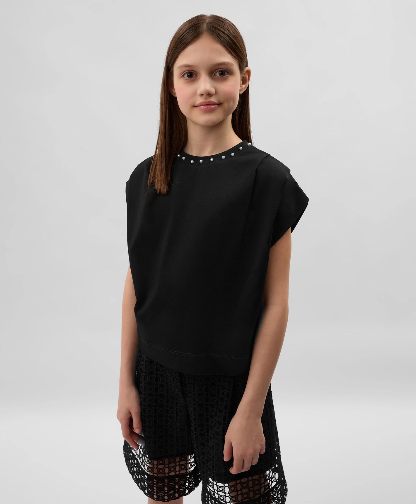 Gulliver Black Short sleeve t-shirt for Girl