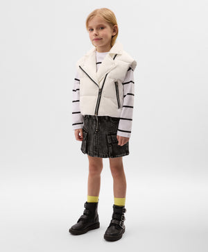 Gulliver White Vest for Girls - Mini
