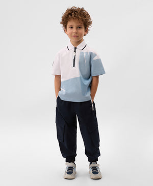 Gulliver White Short Sleeve Polo for Boys - Mini