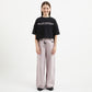 GulliverBlack Oversized Cropped Short Sleeve T-shirt for Girl Junior-Ballet