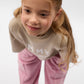 Gulliver Beige Short Sleeve T-Shirt for Girls - Mini