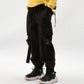 Gulliver Black jogger pants for boys with a print and cargo pockets