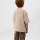 Gulliver Beige Short Sleeve T-Shirt for Boys - Mini