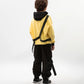 Gulliver Black jogger pants for boys with a print and cargo pockets