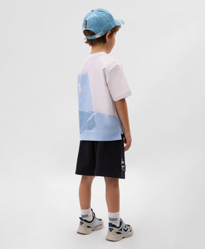 Gulliver White Short Sleeve T-Shirt for Boys - Mini