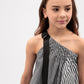 Gulliver Black And White Sundress for Girls - Junior