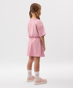 Gulliver Pink Short Sleeve Dress for Girls - Mini