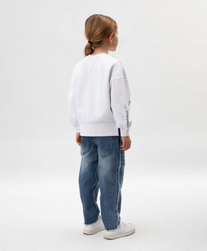 Gulliver White Sweatshirt for Girls - Mini