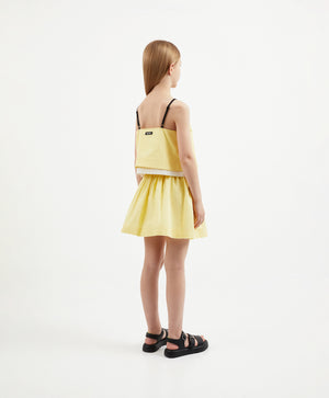 Gulliver Yellow Trapeze Mini Skirt for Girl Junior-Arboretum