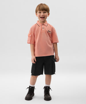 Gulliver Brick Short Sleeve Polo for Boys - Mini
