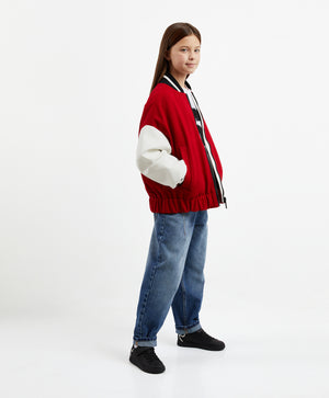 Gulliver Red Windbreaker for Girl Junior-Hot Heart