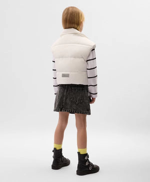 Gulliver White Vest for Girls - Mini