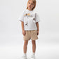 Gulliver White T-shirt for girls made of organic cotton