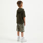 Gulliver Khaki Hooded Polo  T-Shirt for Boy Mini-Expedition