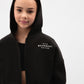 Gulliver Black Hooded Sweatshirt With Zipper for Girls - Junior
