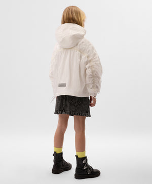 Gulliver White Windbreaker for Girls - Mini