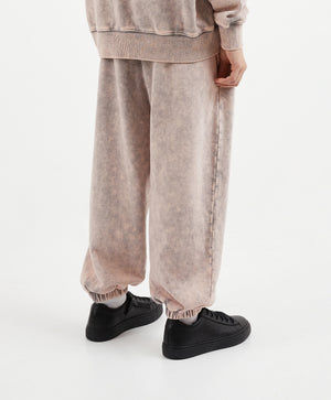 Gulliver Pink Jogger Pants in Washed Fleece for Girl Junior-Ballet