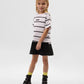 Gulliver White Short Sleeve Dress for Girls - Mini