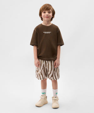 Gulliver Brown Short Sleeve T-Shirt for Boys - Mini