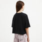 GulliverBlack Oversized Cropped Short Sleeve T-shirt for Girl Junior-Ballet
