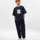 Gulliver Blue oversized T-shirt for boys with decorative elements