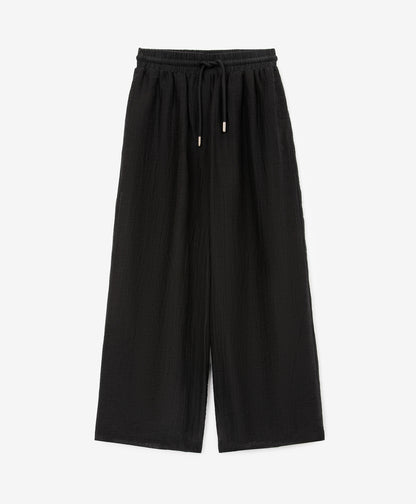 Gulliver Black Semi-Transparent Palazzo Pants for Girl Junior-Ballet