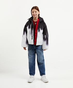 Gulliver  Multicolor Insulated Hooded Jacket for Girl Junior-Hot Heart