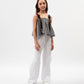 Gulliver Black And White Top for Girls - Junior