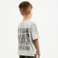 Gulliver Olive Short Sleeve T-Shirt for Boys with Print for Boy Mini-Expedition