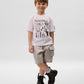 Gulliver White Short Sleeve T-Shirt for Boys - Mini