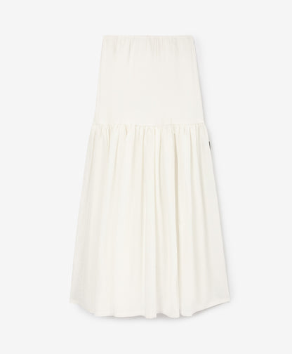 Gulliver White Maxi A Line Skirt with Elastic Waist for Girl Junior-Ballet