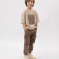 Gulliver Beige Short Sleeve T-Shirt for Boys - Mini
