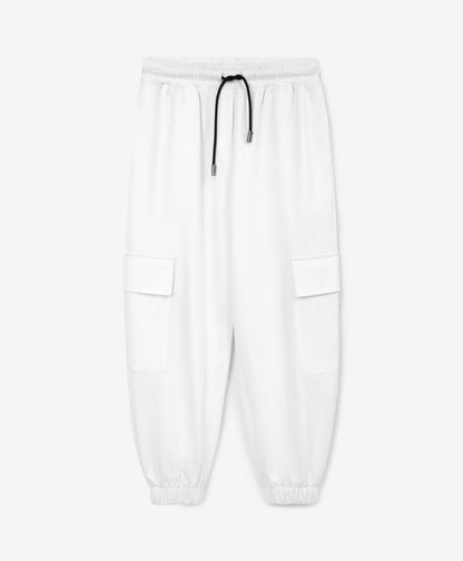 Gulliver White Jogger Pants with Elastic Waist for Girl Junior-Ballet