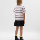 Gulliver White Short Sleeve Dress for Girls - Mini