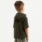 Gulliver Khaki Hooded Polo  T-Shirt for Boy Mini-Expedition