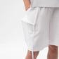 Gulliver White Shorts for Girls - Junior