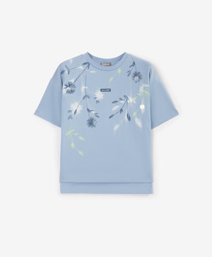 Gulliver Light Blue Short Sleeve T-Shirt for Girls - Mini