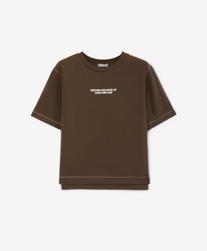 Gulliver Brown Short Sleeve T-Shirt for Boys - Mini