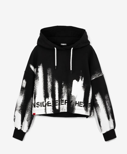 Gulliver Multicolor Hoodie with Abstract Print for Girl Junior-Hot Heart