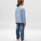 Gulliver Light Blue Long Sleeve T-Shirt for Girls - Mini
