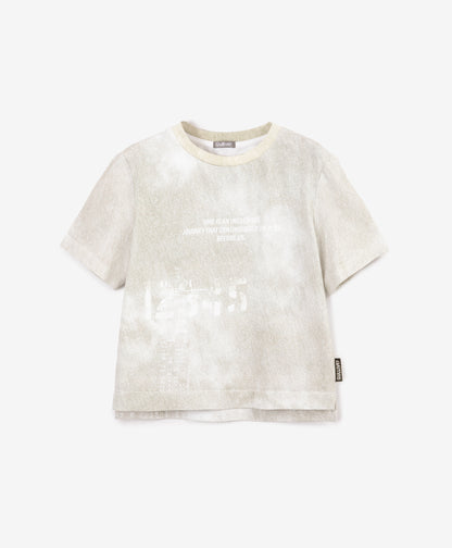 Gulliver Olive Short Sleeve T-Shirt for Boys with Print for Boy Mini-Expedition