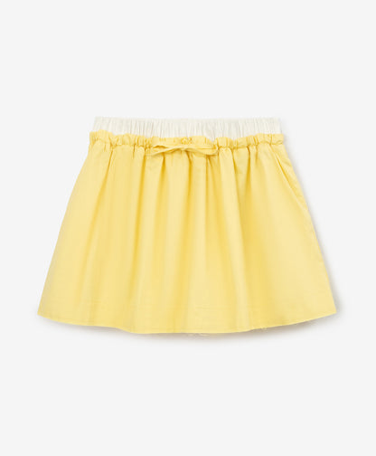 Gulliver Yellow Trapeze Mini Skirt for Girl Junior-Arboretum
